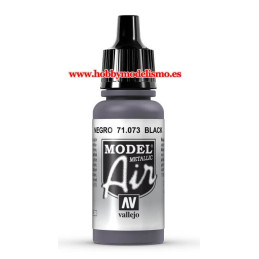 PINTURA ACRILICA NEGRO METALIZADO (17 ml)