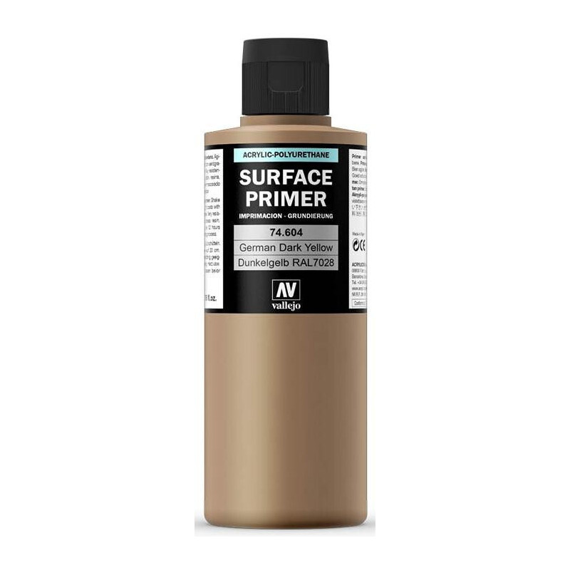 SURFACE PRIMER: DUNKELGELB RAL 7028 (200 ml)