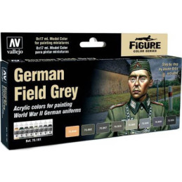 SET PINTURAS GERMAN FIELD GREY (8 COLORES)