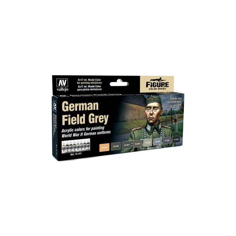 SET PINTURAS GERMAN FIELD GREY (8 COLORES)