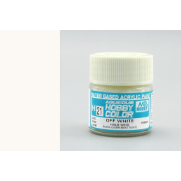 PINTURA AQUEOUS BLANCO SUCIO BRILLANTE (10 ml) - Mr Color / Gunze Sangyo H-21