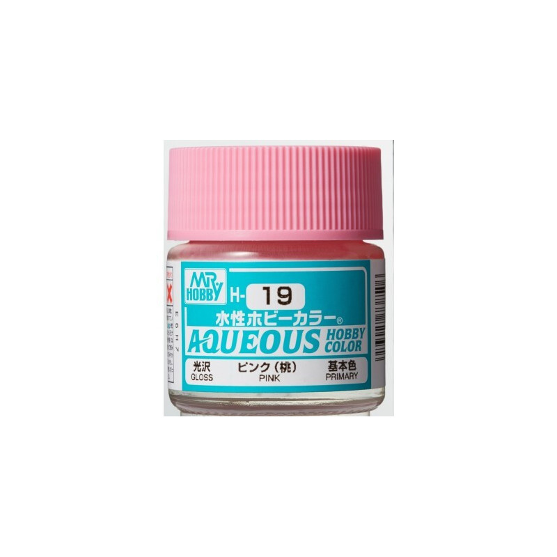 PINTURA AQUEOUS ROSA BRILLANTE (10 ml) - Mr Color / Gunze Sangyo H-19