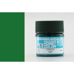 PINTURA AQUEOUS VERDE BRILLANTE (10 ml) - Mr Color / Gunze Sangyo H-006