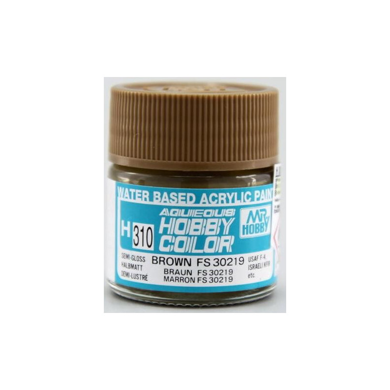 PINTURA AQUEOUS MARRON SATINADO FS 30219 (10 ml) - Mr Color / Gunze Sangyo H-310