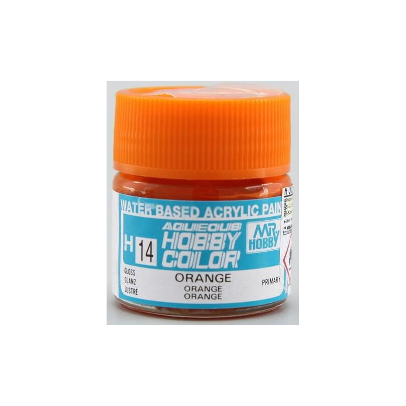 PINTURA AQUEOUS NARANJA BRILLANTE (10 ml) - Mr Color / Gunze Sangyo H-14