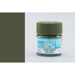 PINTURA AQUEOUS VERDE OSCURO SATINADO (10 ml) - Mr Color / Gunze Sangyo H-320