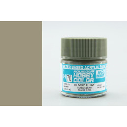 PINTURA AQUEOUS GRIS RLM02 SATNADO (10 ml) - Mr Color / Gunze Sangyo H-007