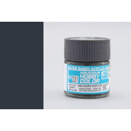 PINTURA AQUEOUS DARK SEA GREY  BS381C / 638 SATINADO (10 ml) - Mr Color / Gunze Sangyo H-331