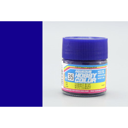 PINTURA AQUEOUS AZUL COBALTO BRILLANTE (10 ml) - Mr Color / Gunze Sangyo H-035