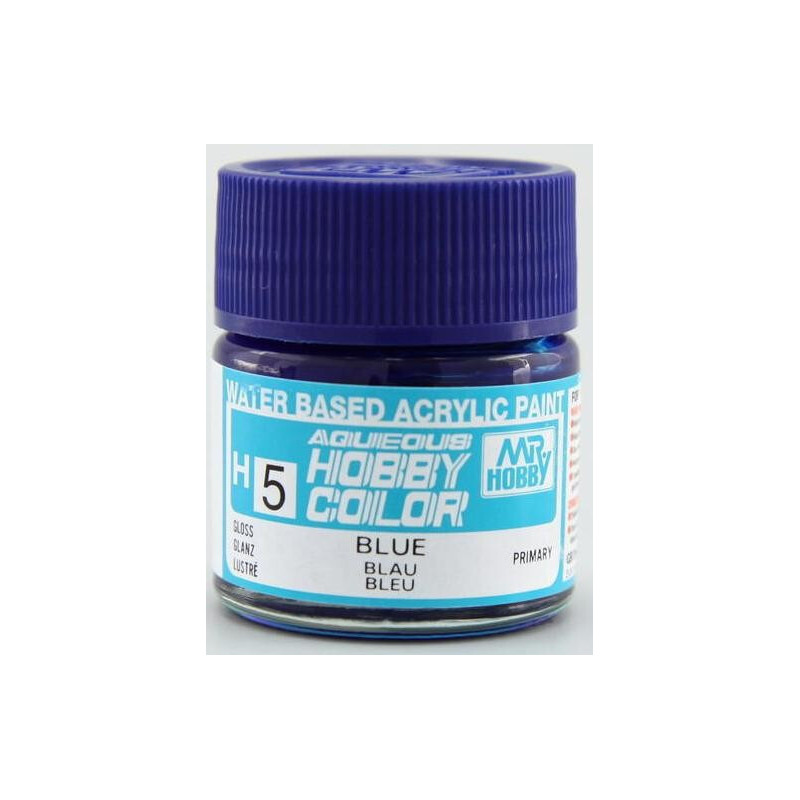 PINTURA AQUEOUS AZUL BRILLANTE (10 ml) - Mr Color / Gunze Sangyo H-005