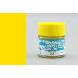 PINTURA AQUEOUS AMARILLO BRILLANTE (10 ml) - Mr Color / Gunze Sangyo H-4