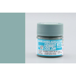 PINTURA AQUEOUS AZUL CLARO RLM-65 SATINADO (10 ml) - Mr Color / Gunze Sangyo H-067