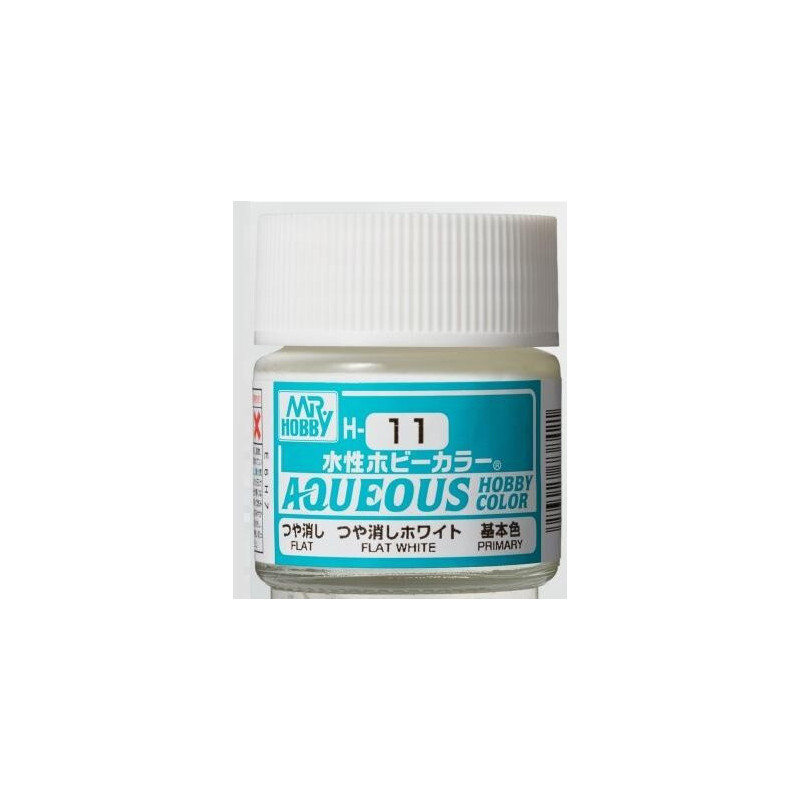 PINTURA AQUEOUS BLANCO MATE (10 ml) - Mr Color / Gunze Sangyo H-11