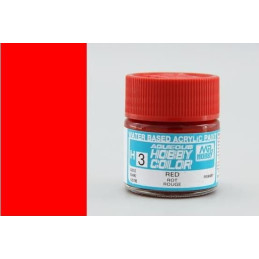 PINTURA AQUEOUS ROJO BRILLANTE (10 ml) - Mr Color / Gunze Sangyo H-003