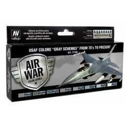 AIR WAR: USAF COLORS  GRAY SCHEMES  From 70´s to present (8 colores)