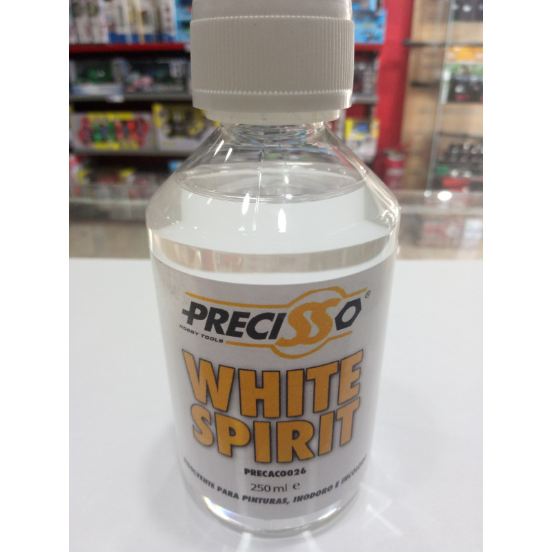 WHITE SPIRIT (Diluyente inodoro: ESMALTES & OLEOS) 250 ml - Precisso AC0026