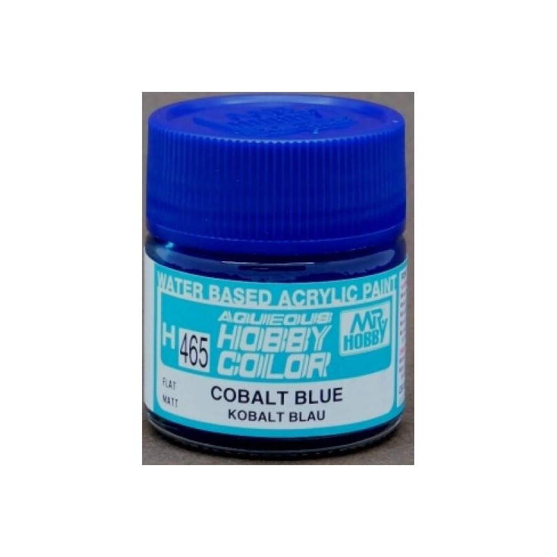 PINTURA AQUEOUS AZUL COBALTO MATE (10 ml) - Mr Color / Gunze Sangyo H-465