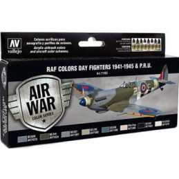 AIR WAR: R.A.F. COLORS DAY FIGHTER 1941 - 45 & P.R.U. - Acrylicos Vallejo 71162