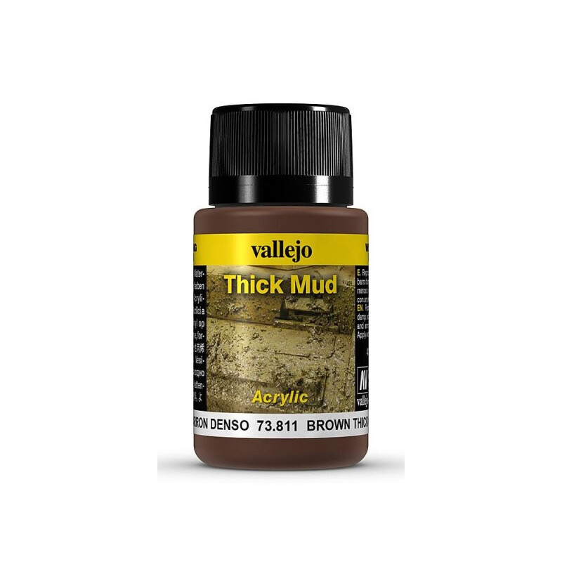 Weathering Effects: TEXTURA BARRO MARRON 40 ml - VALLEJO 73811