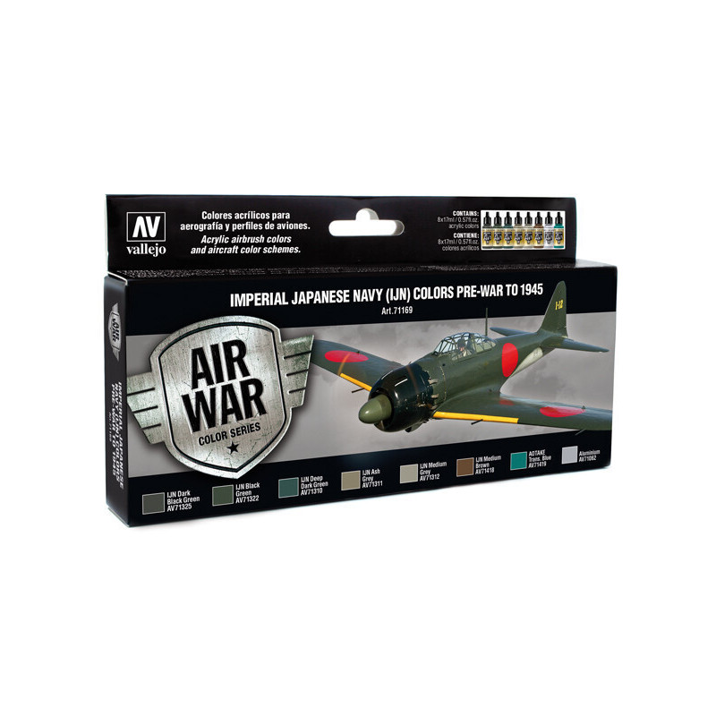 AIR WAR: Imperial Japonese Navy (IJN) Pre-war to 1945 - Acrylicos Vallejo 71169