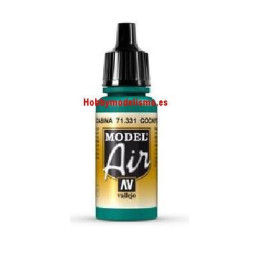 PINTURA ACRILICA VERDE INTERIOR CABINA (17 ml) - Vallejo 71331