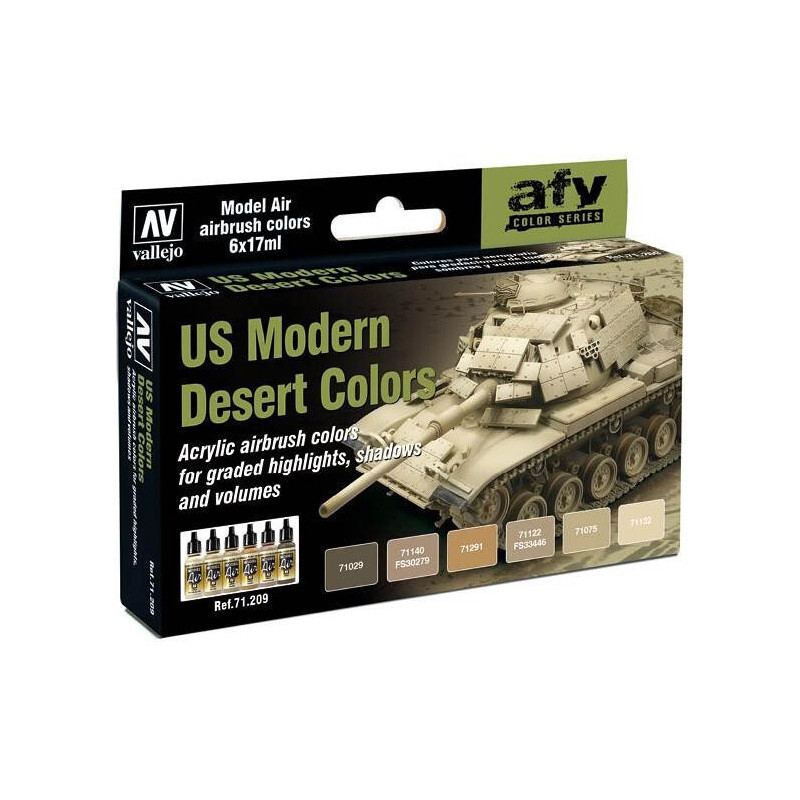 MODEL AIR SET: US MODERN DESERT COLORS  (6 BOTES 17ML)