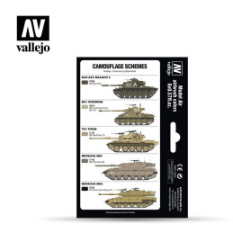 MODEL AIR SET: IDF COLORS  (6 BOTES 17ML) - ACRILICOS VALLEJO 71210