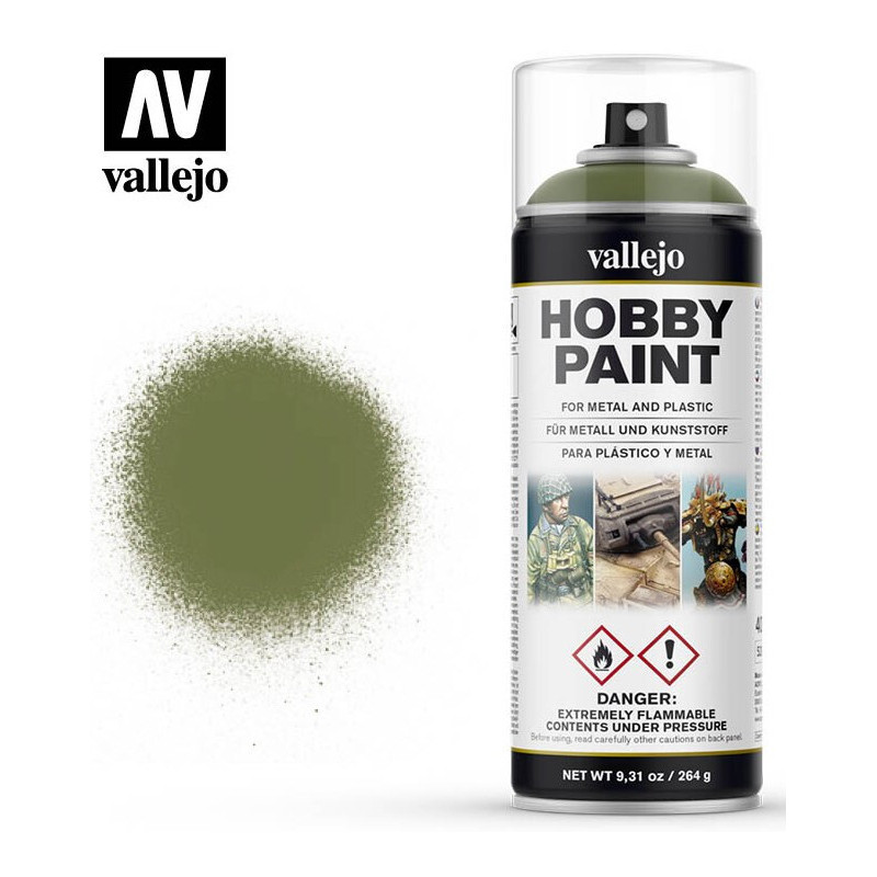 SPRAY HOBBY PAINT VERDE GOBLIN 400ml  ACRILICOS VALLEJO 28027