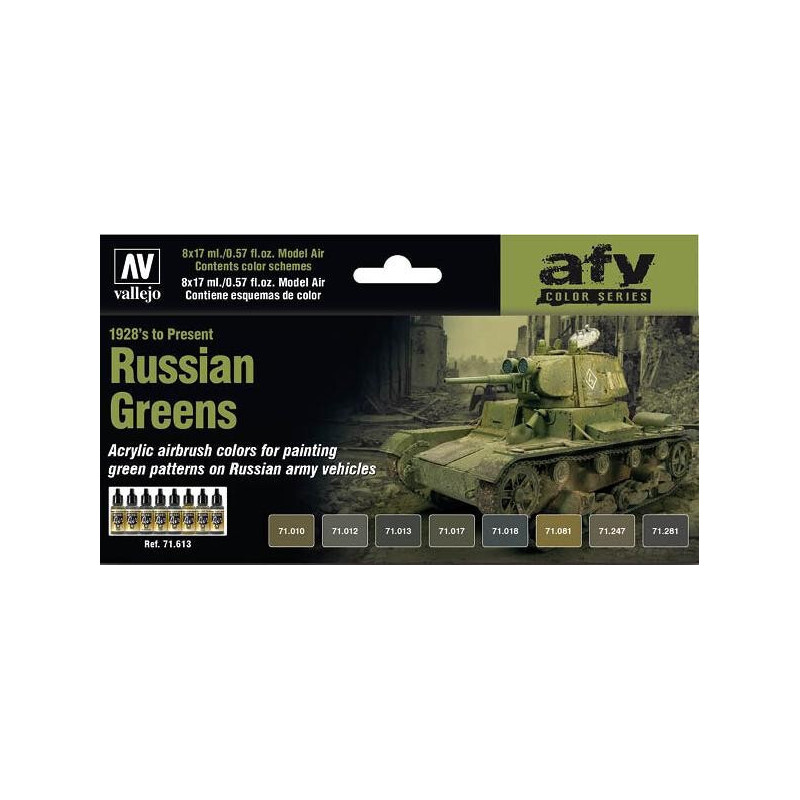 AFV Series: RUSSIAN GREEN (1928 - Presente) - Acrylicos Vallejo 71613