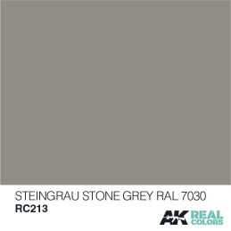 PINTURA REAL COLORS STONE GREY RAL7030 (10 ml) - AK Interactive RC213