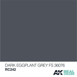 PINTURA REAL COLORS DARK EGGPLANT GREY FS36076 (10 ml) - AK Interactive RC242