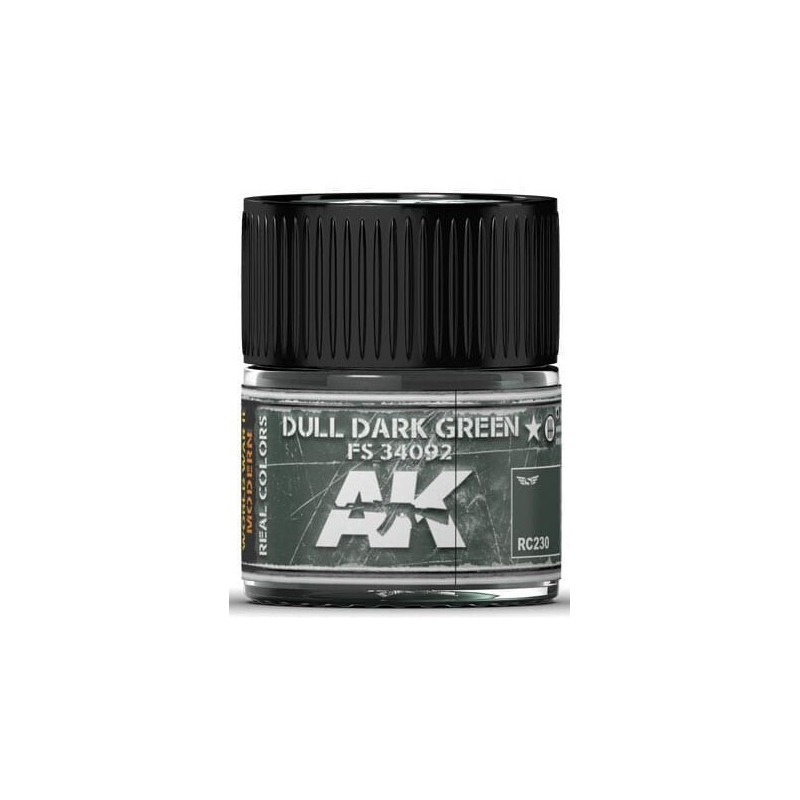 PINTURA REAL COLORS DULL DARK GREEN FS34092 (10 ml) - AK Interactive RC230