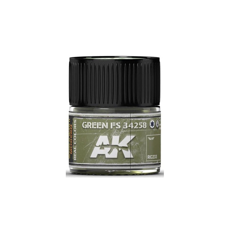 PINTURA REAL COLORS GREEN FS34258 (10 ml) - AK Interactive RC233