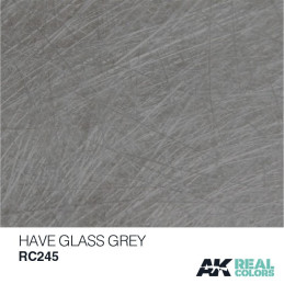 PINTURA REAL COLORS HAVE GLASS GREY  (10 ml) - AK Interactive RC245