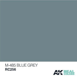 PINTURA REAL COLORS M-485 BLUE GREY (10 ml) - AK Interactive RC256