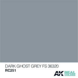 PINTURA REAL COLORS DARK GHOST GREY FS36320 (10 ml) - AK Interactive RC251