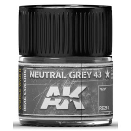 PINTURA REAL COLORS NEUTRAL GREY 43 (10 ml) - AK RC261