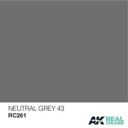 PINTURA REAL COLORS NEUTRAL GREY 43 (10 ml) - AK RC261