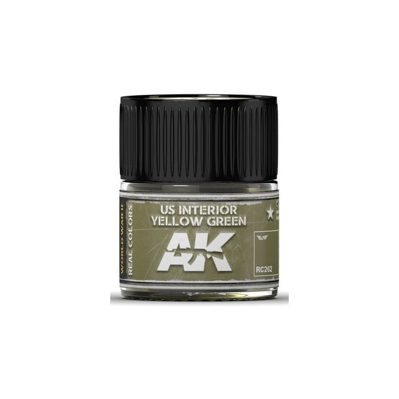 PINTURA REAL COLORS US INTERIOR YELLOW GREEN (10 ml) - AK RC262