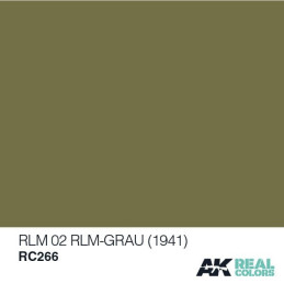 PINTURA REAL COLORS RLM-GRAU RLM02 - 1941 (10 ml) - AK RC266