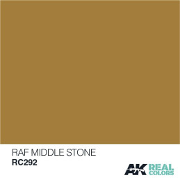 PINTURA REAL COLORS RAF MIDDLE STONE (10 ml) - AK Interactive RC292