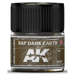 PINTURA REAL COLORS RAF DARK EARTH (10 ml) - AK Interactive RC287