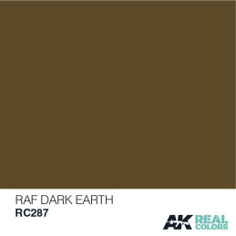 PINTURA REAL COLORS RAF DARK EARTH (10 ml) - AK Interactive RC287