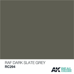 PINTURA REAL COLORS RAF DARK SLATE GREY (10 ml) - AK Interactive RC294