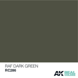 PINTURA REAL COLORS RAF DARK GREEN (10 ml) - AK Interactive RC286