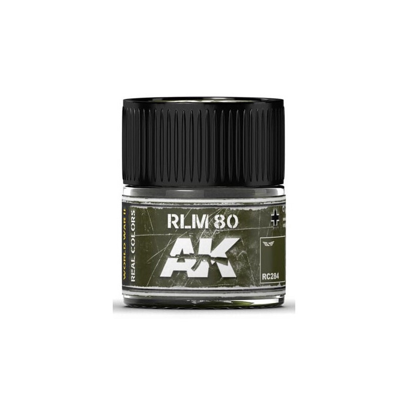 PINTURA REAL COLORS RLM80 (10 ml) - AK Interactive RC284