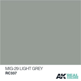 PINTURA REAL COLORS MIG-29 LIGHT GREY (10 ml) - AK Interactive RC337