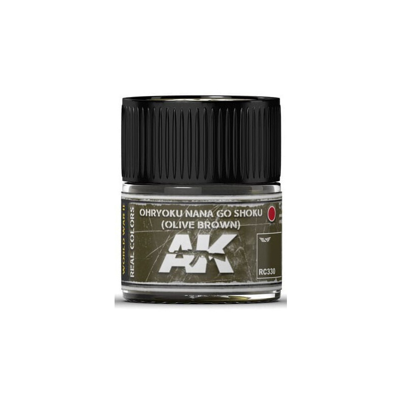 PINTURA REAL COLORS OHRYOKU NANA GO SHOKU - Olive Green (10 ml) - AK RC330