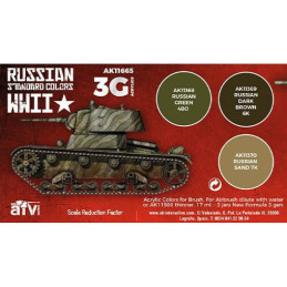 SET RUSSIAN STANDARD COLORS WWII - AK Interactive 11665