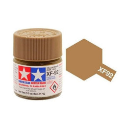 PINTURA ACRILICA AMARILLO MARRON (DAK-1941) MATE XF-92 (10 ml) - Tamiya 81792